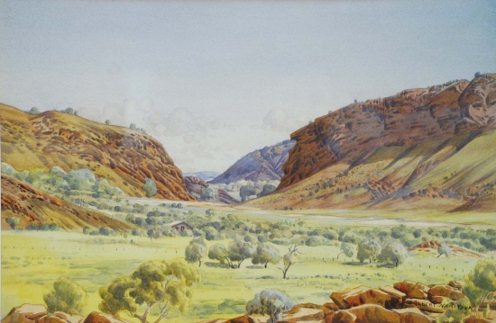 Albert Namatjira, Heavitree Gap, c.1944-54