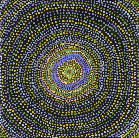 Sharon Bill, Circular Dot Painting, 2020