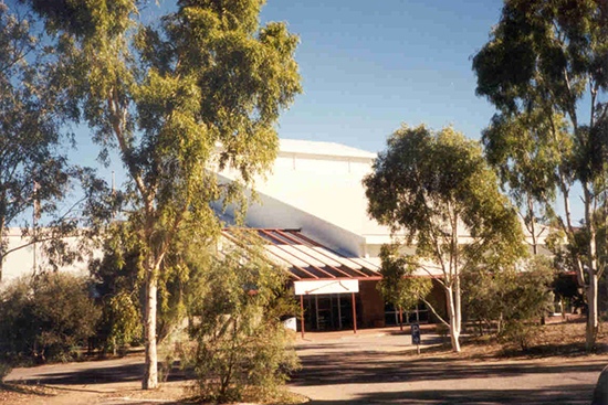 Front of the Araluen Arts Centre