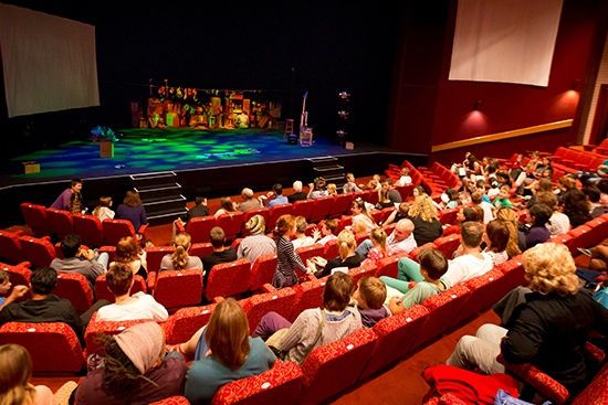 Audience watching a show